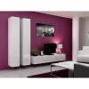 Pie sienas montējams skapis cama meble VIGO 180 — 1800×400×300 mm, balts/balts spīdums