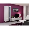 Pie sienas montējams skapis cama meble VIGO 180 — 1800×400×300 mm, balts/balts spīdums