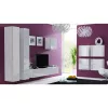 Pie sienas montējams skapis cama meble VIGO 180 — 1800×400×300 mm, balts/balts spīdums