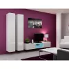 Pie sienas montējams skapis cama meble VIGO 180 — 1800×400×300 mm, balts/balts spīdums
