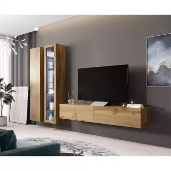 Pie sienas montējams skapis Cama Meble VIGO 180, 1800×400×300 mm, Votāna ozols