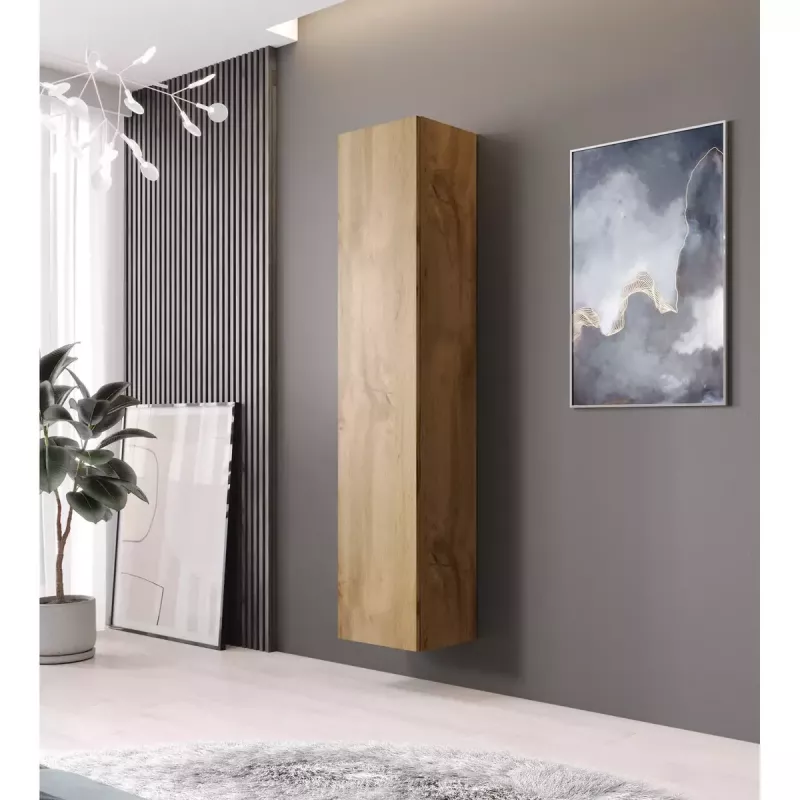 Pie sienas montējams skapis Cama Meble VIGO 180, 1800×400×300 mm, Votāna ozols