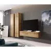 Pie sienas montējams skapis Cama Meble VIGO 180, 1800×400×300 mm, Votāna ozols