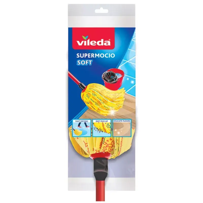 Mopas galva Vileda Sarkanā Dzeltenā