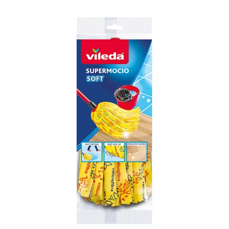 Mopas galva Vileda Sarkanā Dzeltenā