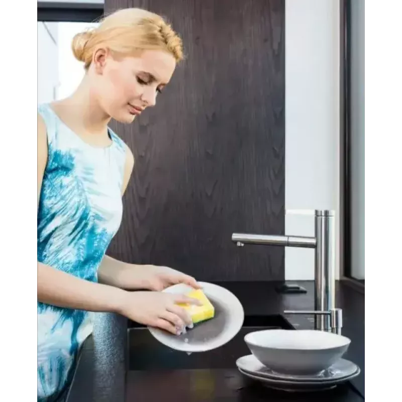 Trauku sūklis VILEDA Tip-Top 5 gab., taisnstūra šķiedras paliktņi 70×90×30 mm, dzeltens