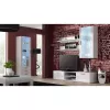 TV statīvs cama meble SOHO 180 — 1800×430×370 mm, balta virsma (skaidu plātne), balts rāmis