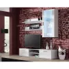 TV statīvs cama meble SOHO 180 — 1800×430×370 mm, balta virsma (skaidu plātne), balts rāmis