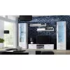 TV statīvs cama meble SOHO 180 — 1800×430×370 mm, balta virsma (skaidu plātne), balts rāmis