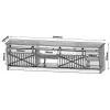 TV skapis Cama Meble GRANERO RTV 200x56.7x35 cm — balts matēts, skaidu plātne