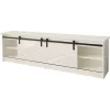 TV skapis Cama Meble GRANERO RTV 200x56.7x35 cm — balts matēts, skaidu plātne