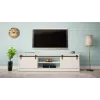 TV skapis Cama Meble GRANERO RTV 200x56.7x35 cm — balts matēts, skaidu plātne