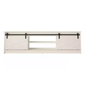 TV skapis Cama Meble GRANERO RTV 200x56.7x35 cm — balts matēts, skaidu plātne