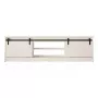 TV skapis Cama Meble GRANERO RTV 200x56.7x35 cm — balts matēts, skaidu plātne