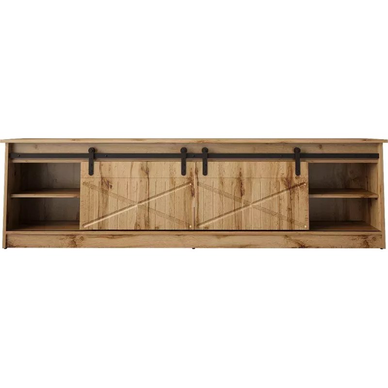 TV skapis Cama Meble GRANERO RTV, Wotan ozola finieris, 2000×350×567 mm