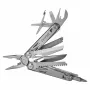 Daudzinstrumentu rīks AZYMUT H2038 pilna izmēra — 14 instrumenti, 16.2 cm atvērts, 10.1 cm salocīts, 264 g, 420/7CR13 tērauds, ādas maciņš