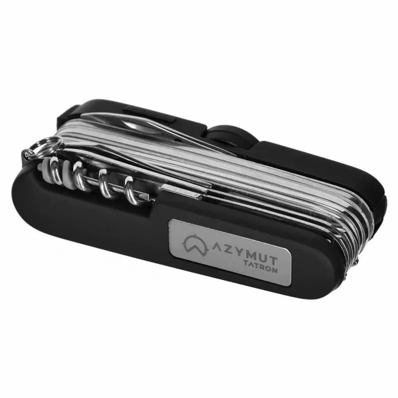 Kabatas nazis AZYMUT Tatron daudzfunkcionāls salokāms nazis 25 instrumenti, nerūsējošais tērauds, 9 cm salocīts, 200 g, ādas holsteris