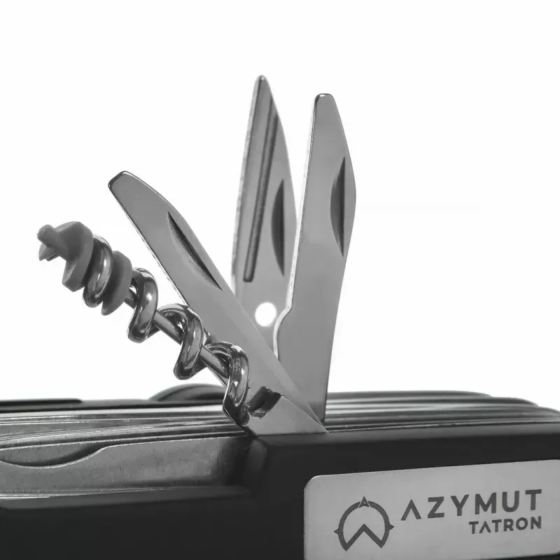 Kabatas nazis AZYMUT Tatron daudzfunkcionāls salokāms nazis 25 instrumenti, nerūsējošais tērauds, 9 cm salocīts, 200 g, ādas holsteris