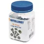 Cage nuts komplekts INTELLINET 711081 — plastmasas korpuss, sudraba krāsa, montāžas komplekts, 10 g