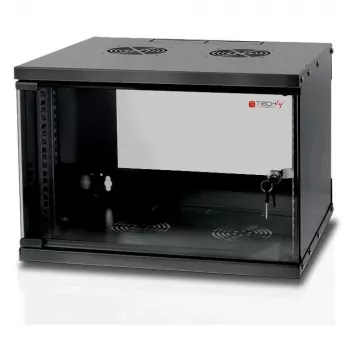 Techly sienas skapis 19 inch 6U D320 melns salikts I-CASE EL-1006B32