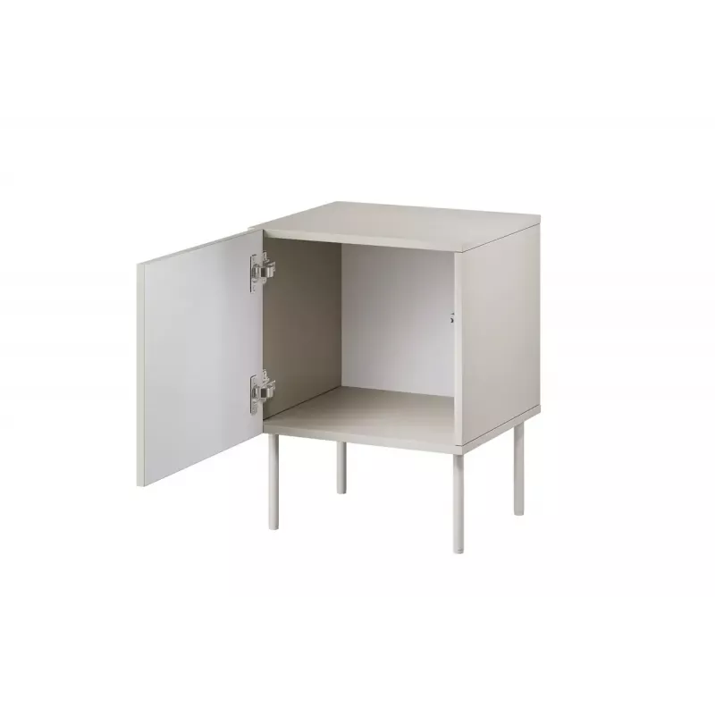 Naktsgaldiņš Cama meble SIENA 44.5×40×59 cm, kašmira matēts, MDF un skaidu plātne, komplektā 2 gab.