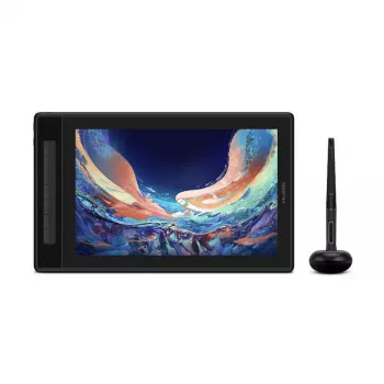 HUION Kamvas Pro 13 (2.5K) GT1302 zīmēšanas planšete ar displeju, 13,3 collu IPS 2.5K, kvantu punkti, 286,5×179 mm, 8192 spiediena līmeņi, 5080 lpi, USB-C, sudraba krāsā