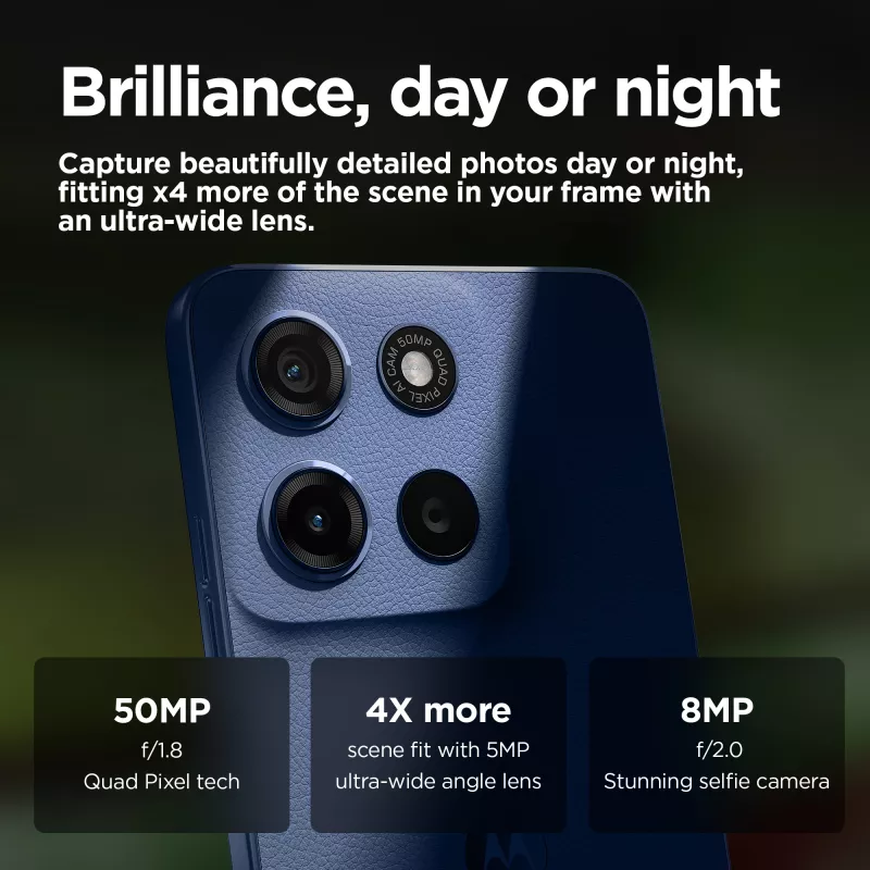 Motorola moto g15 17.1 cm (6.72 collu) Dual SIM Android 15 4G USB Type-C 8 GB 128 GB 5200 mAh Navy