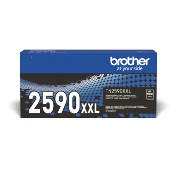 Tonera kasetne Brother TN-2590XXL oriģinālā Melna, 1 iepakojums, aptuveni 5000 lappušu