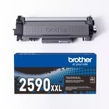 Tonera kasetne Brother TN-2590XXL oriģinālā Melna, 1 iepakojums, aptuveni 5000 lappušu