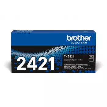Tonera kasetne Brother TN-2421 Melna, oriģinālā lāzerkasetne, 1 gab., saderīga ar Brother printeriem