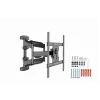 TV sienas stiprinājums Gembird WM-75ST-01 32 inch–75 inch, VESA 600x400, 45.5 kg, regulējams 4.9–49.1 cm, slīpums -5°–8°