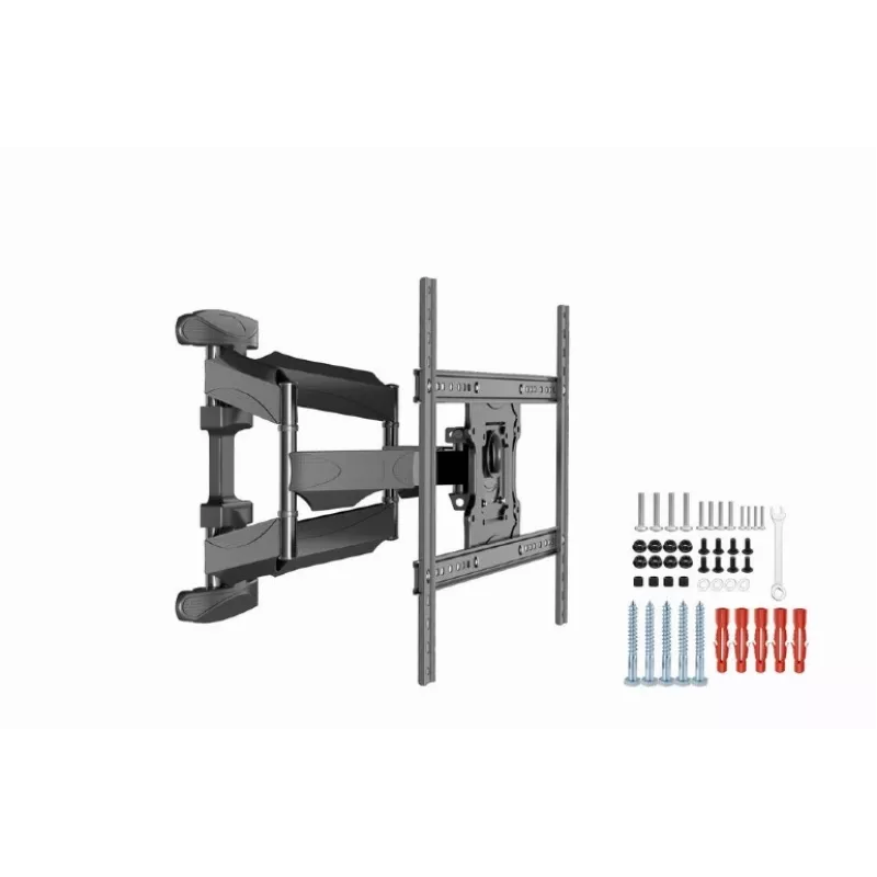 TV sienas stiprinājums Gembird WM-75ST-01 32 inch–75 inch, VESA 600x400, 45.5 kg, regulējams 4.9–49.1 cm, slīpums -5°–8°