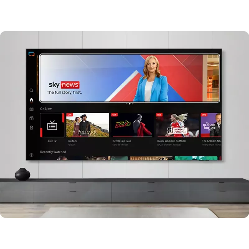 TV Samsung 75 collu Neo QLED QN85F 4K UHD, Neo QLED, 3840×2160, Tizen, Wi‑Fi, HDMI×4, 75 colli (189 cm), Sudrabs