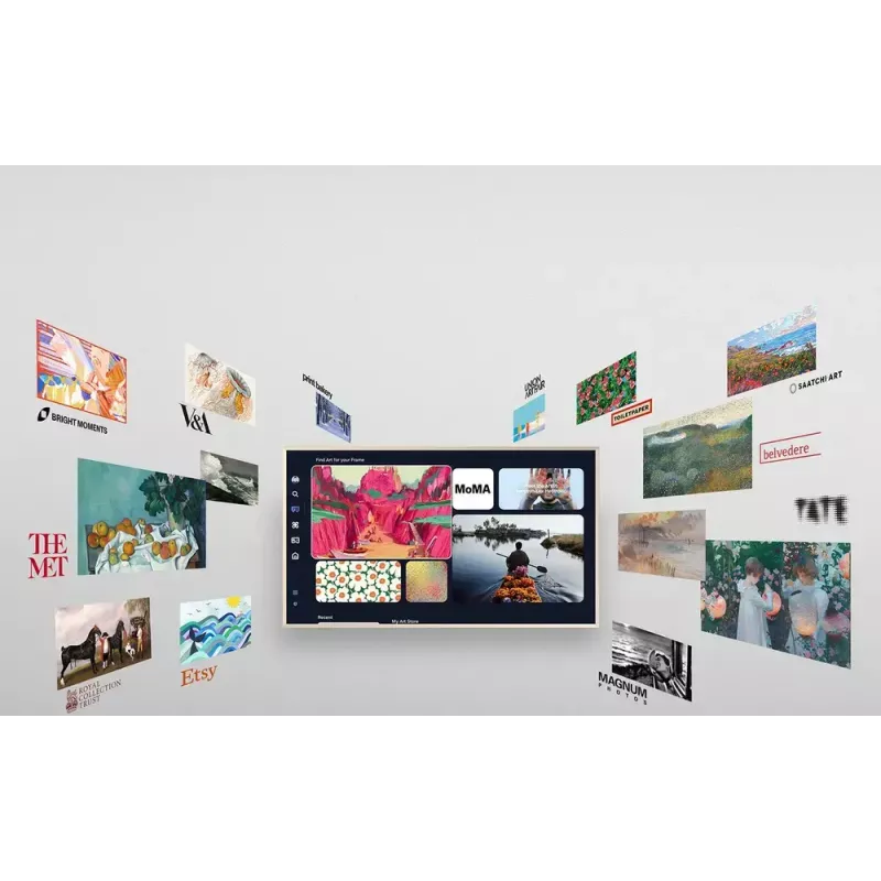 Televizors Samsung QE65LS03FAUXXH 65 collu The Frame QLED 4K HDR Smart TV, 3840×2160, Tizen, 120Hz
