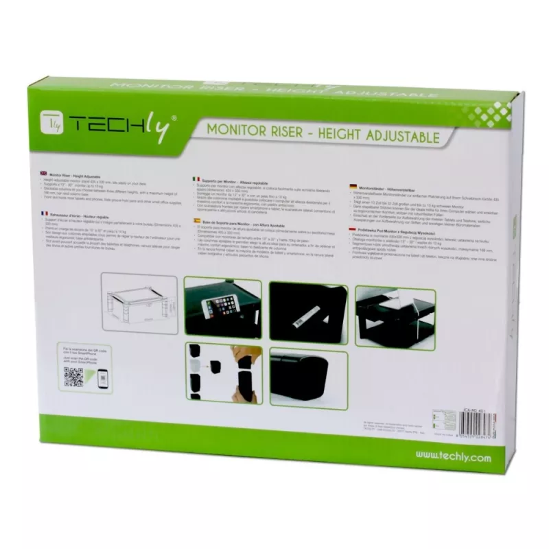 Techly ICA-MS 401 regulējama monitora statīvs
