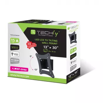 Techly ICA-LCD-900 76,2 cm (30 collu) Melns sienas stiprinājums