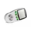 Vatmetrs GreenBlue GB202 jaudas mērītājs 0–9999 W, 3600 W max, 220–240 V, 16 A, LCD displejs