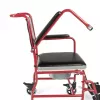 Ratiņkrēsls ar poda sēdekli TIMAGO FS 692 salokāms viegls, tērauda rāmis, 4 riteņi, 100 kg