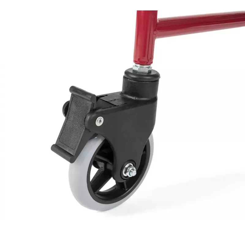 Ratiņkrēsls ar poda sēdekli TIMAGO FS 692 salokāms viegls, tērauda rāmis, 4 riteņi, 100 kg