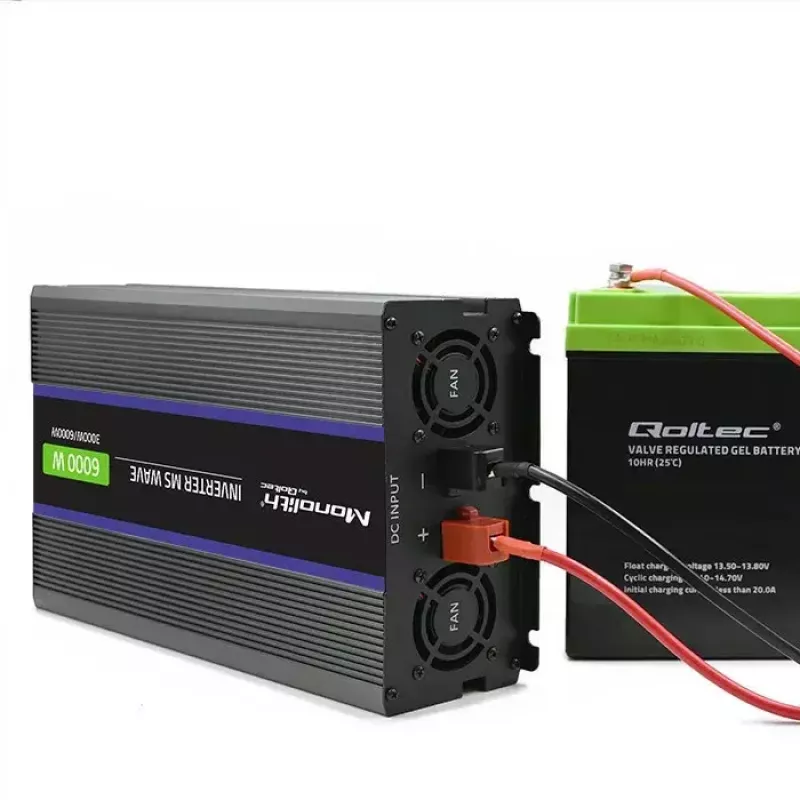 Strāvas invertors QOLTEC Monolith 6000 MS 12V uz 230V 6000W