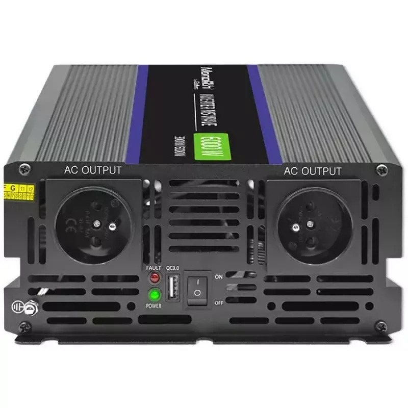Strāvas invertors QOLTEC Monolith 6000 MS 12V uz 230V 6000W