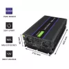 Strāvas invertors QOLTEC Monolith 6000 MS 12V uz 230V 6000W
