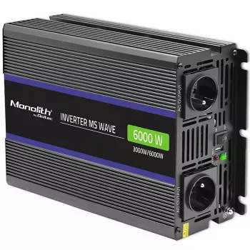 Strāvas invertors QOLTEC Monolith 6000 MS 12V uz 230V 6000W