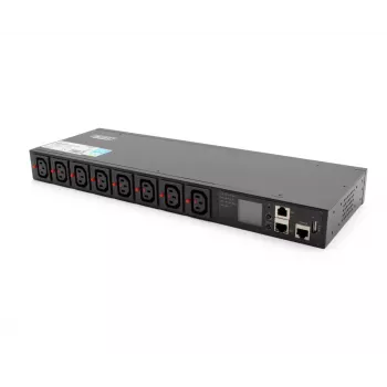 Strāvas sadales bloks PDU Digitus DN-DP-H-1-8C13 1U Melns 16A