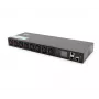 Strāvas sadales bloks PDU Digitus DN-DP-H-1-8C13 1U Melns 16A