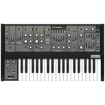 Analoģiskais sintezators Behringer MS-5 — 32 balsu polifonija, 37 taustiņi