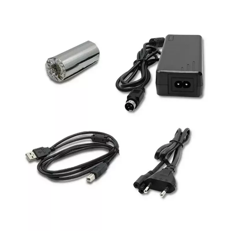 Termo kvīšu printeris QOLTEC 50256 ar USB interfeisu — kompakts POS printeris