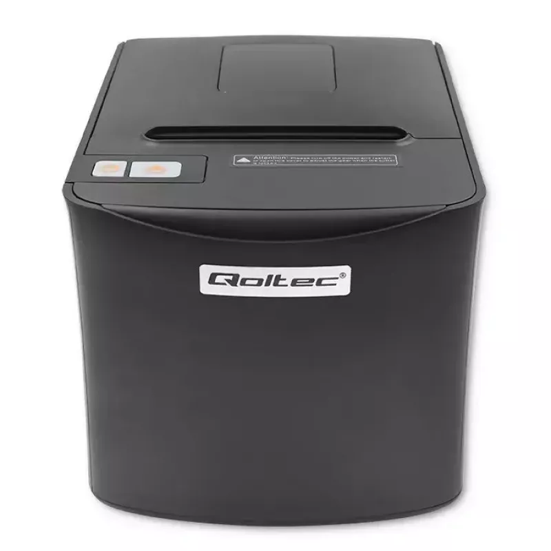 Termo kvīšu printeris QOLTEC 50256 ar USB interfeisu — kompakts POS printeris