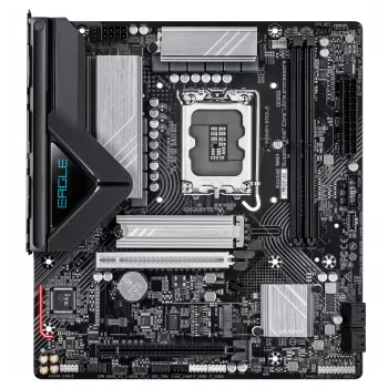 GIGABYTE B860M EAGLE mātesplate - Intel Core Ultra CPU, 6+1+2+1 fāžu VRM, līdz 9066MHz DDR5, 1xPCIe 5.0 + 1xPCIe 4.0 M.2, 2.5GbE LAN, USB 3.2 Gen 1