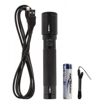 LED Laternas Ansmann T400FR Melna IPX4 5W 400lm